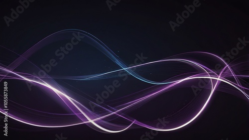 New Free Glowing shiny lines affect the vector background 