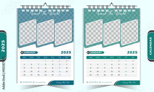 Calendar design 2025  for travel agency