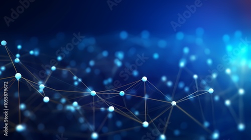 Futuristic digital cityscape with glowing lines and data servers