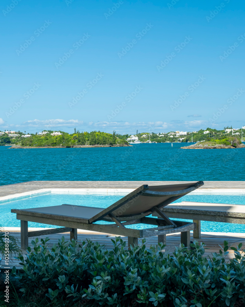 Fototapeta premium Pool Views in Bermuda