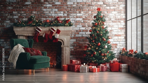 christmas tree with gifts