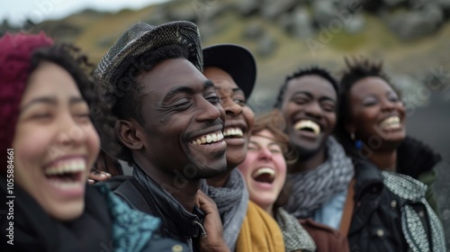Group of Diverse People Celebrating Together