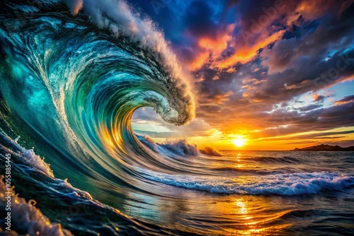 Mesmerizing Seawater Vortex - Natural Fluid Dynamics in High Dynamic Range