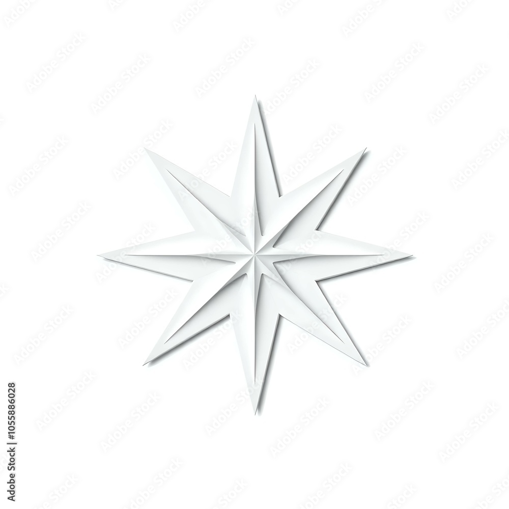 Star Symbol, Isolated on White Star Symbol, Isolated on White