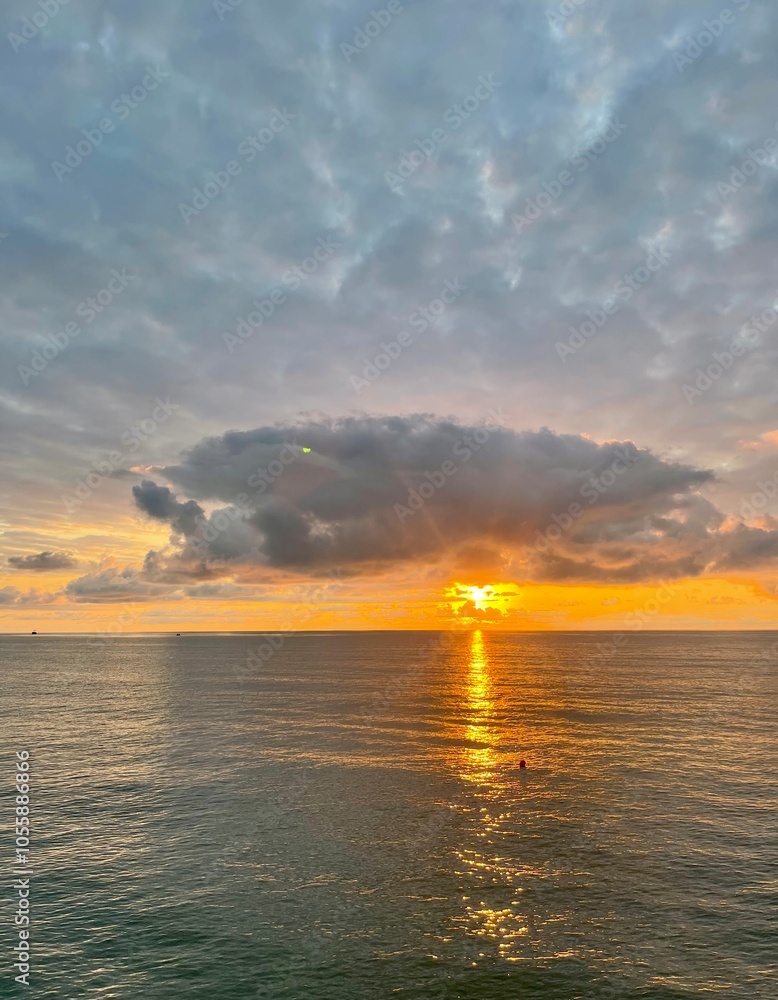 orange sunset on the horizon orange sunset on the horizon