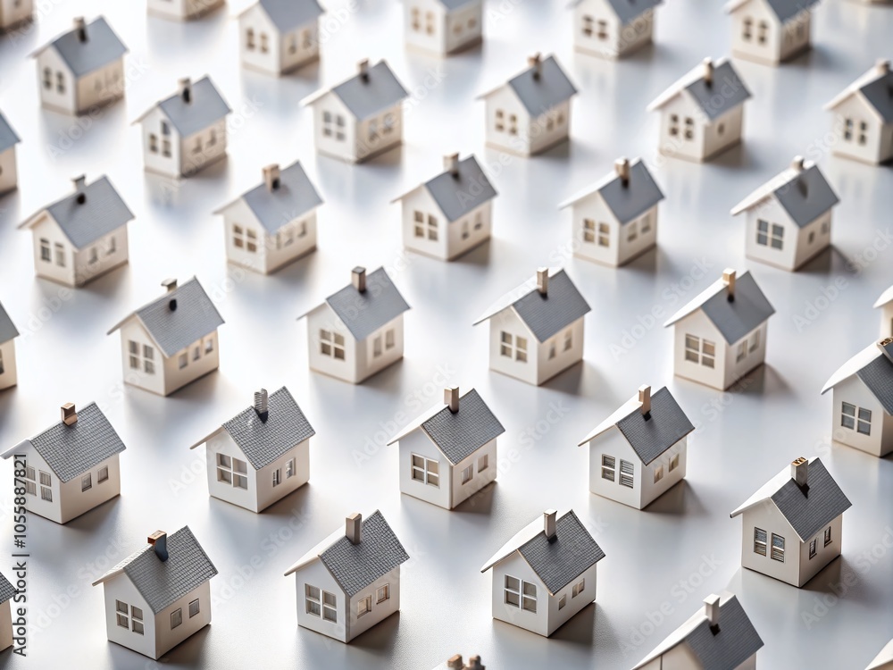 Minimalistic Silhouette of Small House Models on White Background for Home Design Inspiration Minimalistic Silhouette of Small House Models on White Background for Home Design Inspiration