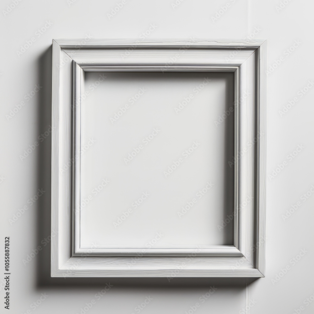 Empty Blank White Mock Up Frame