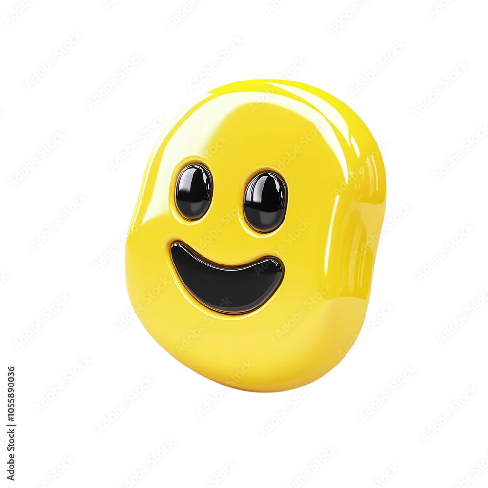 Fototapeta premium image of a 3D rendered Snapchat logo on a transparent background