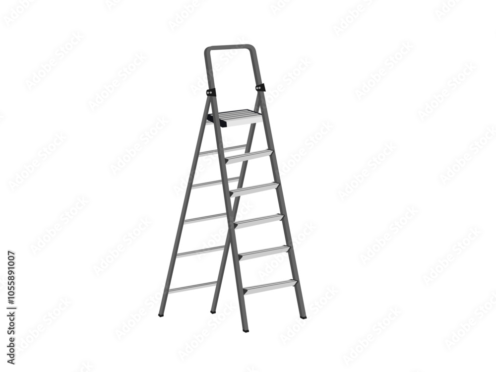 Stairs on a white background. Stairs on a white background.