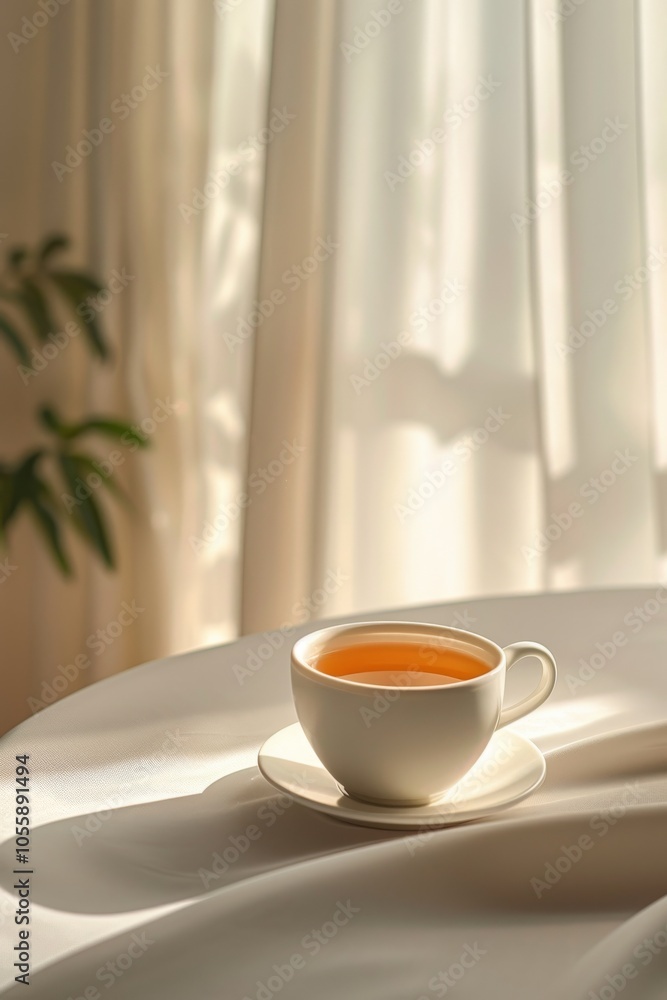 tea cup on a white background for relaxation tea cup on a white background for relaxation