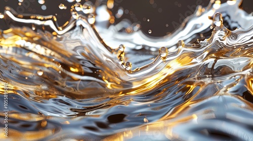 Close-up of a liquid splash...