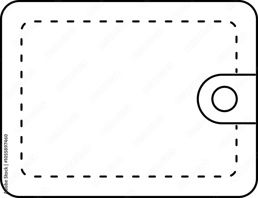 Wallet icon. Black line wallets on white background. Black linear icons of wallets Vector illustration. Wallet icon. Black line wallets on white background. Black linear icons of wallets Vector illustration.