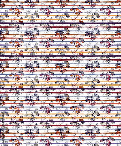 Seamless Pattern Illustrations for Designing  in Unique and vibrant digital textile designs, crafted to bring elegance and sophistication to any fabric. Perfect for fashion, home decor
 photo