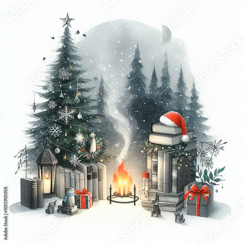 Typical illustration for Christmas