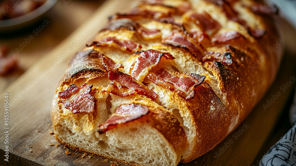 Freshly Baked Bacon Epi Delicious and Golden Freshly Baked Bacon Epi Delicious and Golden