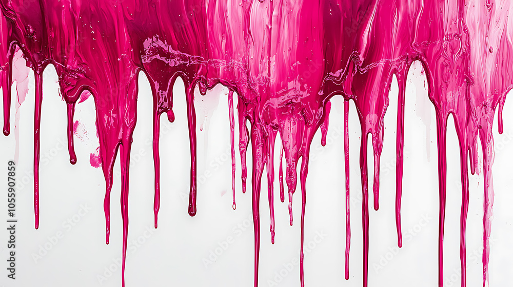 © Itsmagic - Abstract pink paint drips creating a vibrant texture © Itsmagic - Abstract pink paint drips creating a vibrant texture