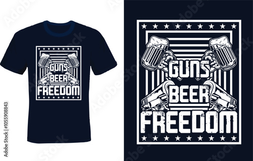 American T-shirt Design Vector