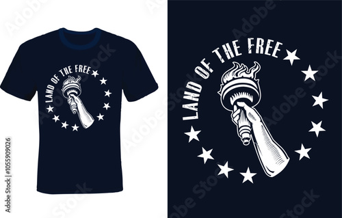 American T-shirt Design Vector