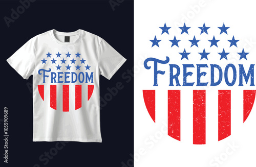 American T-shirt Design Vector