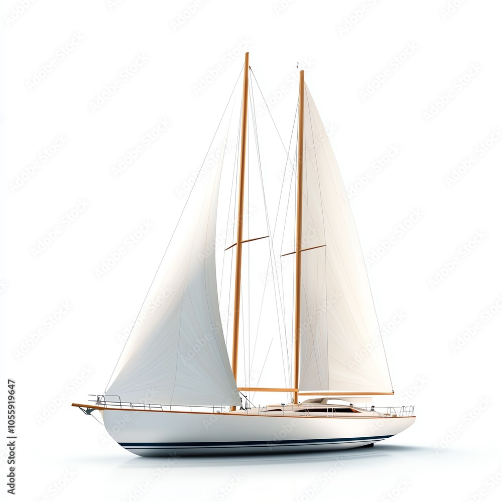 A beautiful sailing yacht with white sails and a wooden finish, perfect for nautical themes and travel adventures. A beautiful sailing yacht with white sails and a wooden finish, perfect for nautical themes and travel adventures.