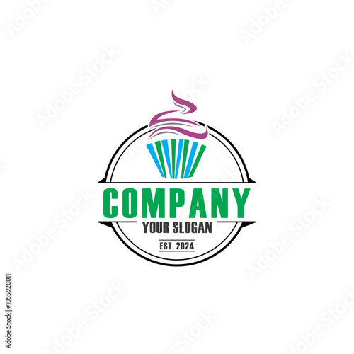 cup cake logo , sweet cake logo