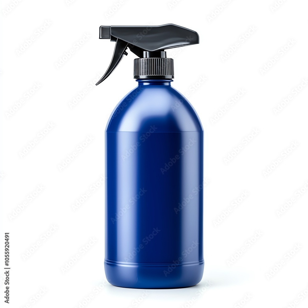 A sleek blue spray bottle with a black nozzle, perfect for cleaning solutions, gardening, or DIY projects. A sleek blue spray bottle with a black nozzle, perfect for cleaning solutions, gardening, or DIY projects.