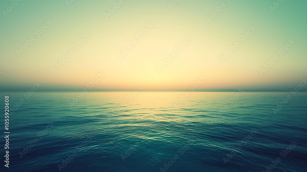 Fototapeta premium Tranquil seascape at sunset with gentle waves
