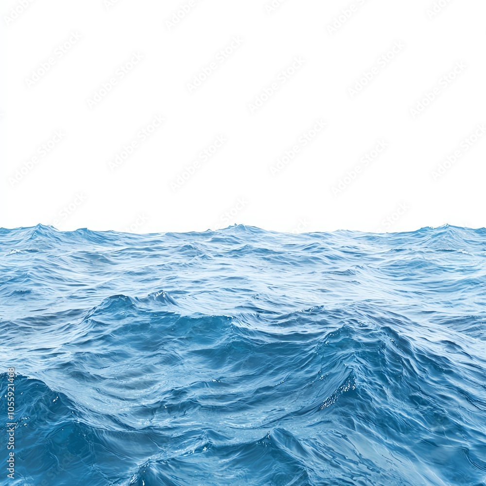 Vivid blue ocean waves seamlessly blend into the horizon, creating a sense of calm and tranquility. Ideal for nature and travel themes. Vivid blue ocean waves seamlessly blend into the horizon, creating a sense of calm and tranquility. Ideal for nature and travel themes.