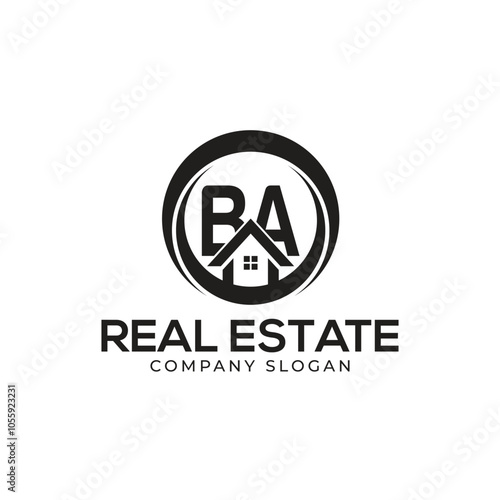 BA Real Estate Logo template