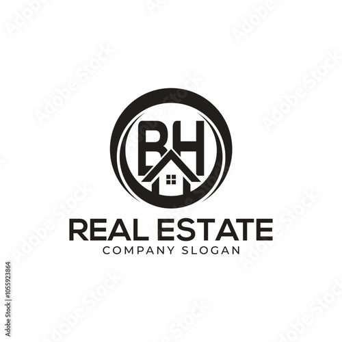 BH Real Estate Logo template