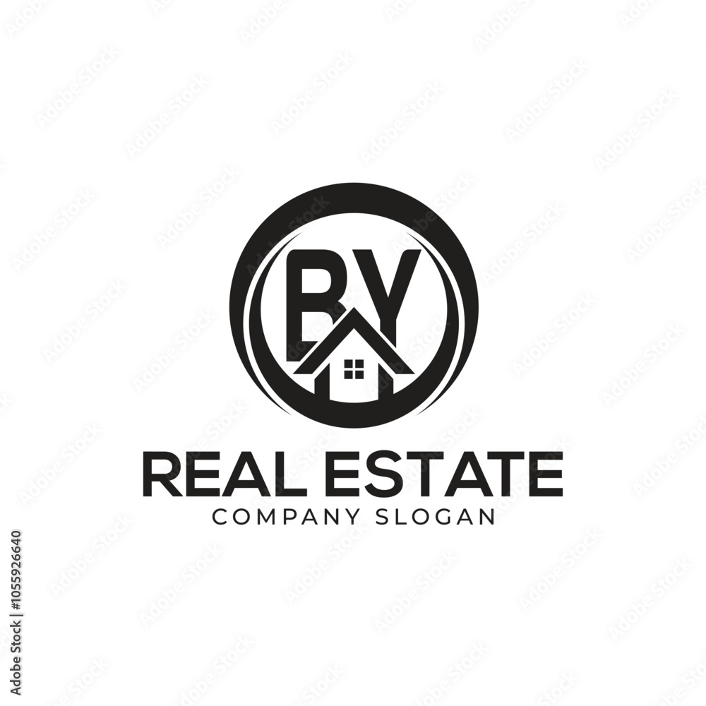 Fototapeta premium BY Real Estate Logo template