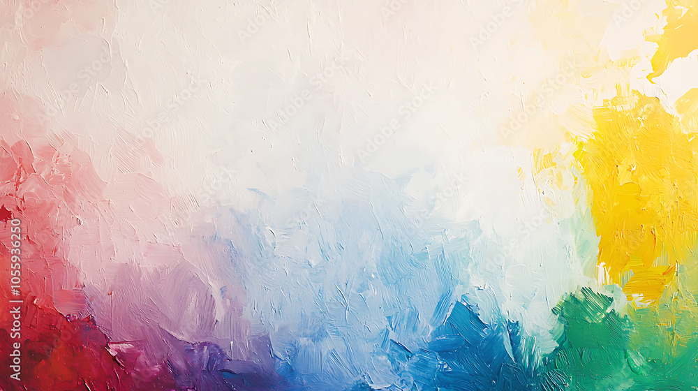 Obraz premium Abstract colorful texture blending warm and cool tones