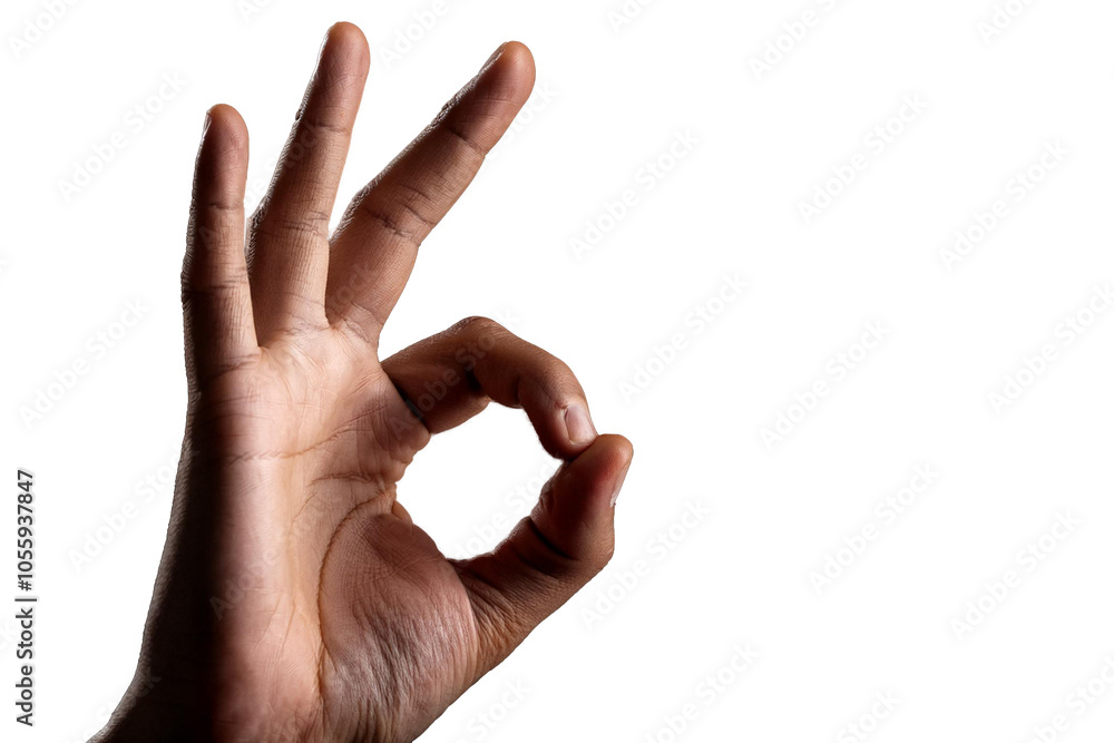 Close up hand OK signal. Positive and agree gesture. Close up hand OK signal. Positive and agree gesture.