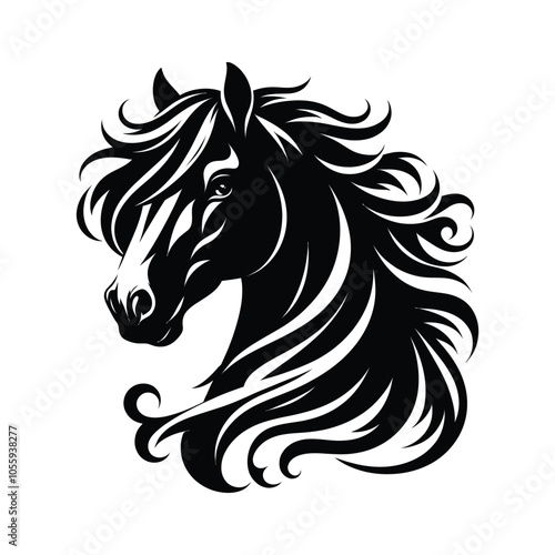 Wallpaper Mural horse head vector clip art Torontodigital.ca