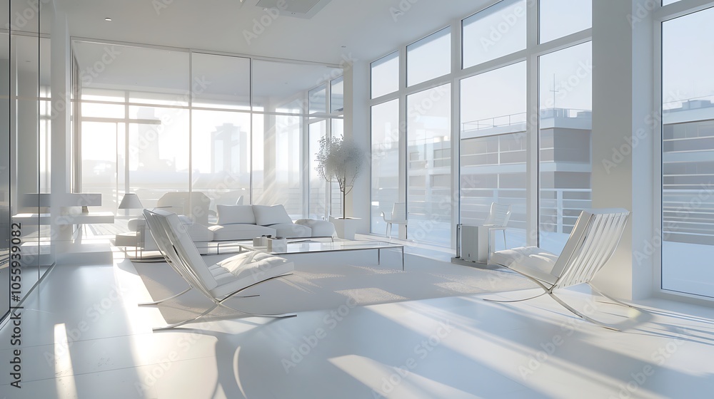 Modern Living Room Design Created by AI - Sleek Minimalist Interior with Cozy Seating, Natural Lighting, and Contemporary Decor Elements Modern Living Room Design Created by AI - Sleek Minimalist Interior with Cozy Seating, Natural Lighting, and Contemporary Decor Elements