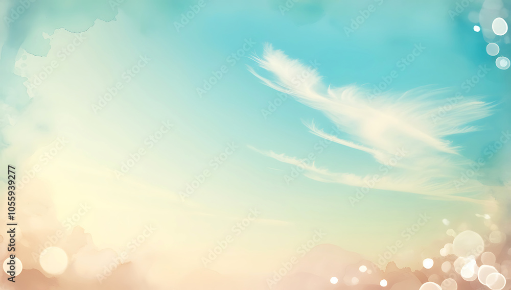 Nature background, watercolor style Nature background, watercolor style