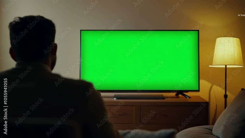 template blank mock Evening cinema Modern mockup space screen ad key view Cozy home tv television Empty green movie Guy back Man chroma Online interior watch enjoy up concept watching technology back template blank mock Evening cinema Modern mockup space screen ad key view Cozy home tv television Empty green movie Guy back Man chroma Online interior watch enjoy up concept watching technology back