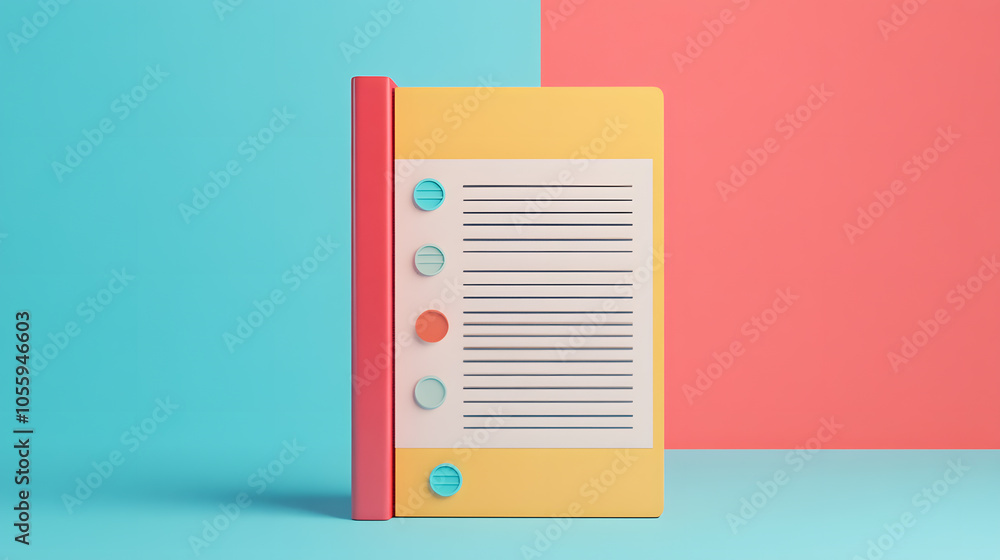 Vibrant open binder displaying a comprehensive business plan and financial data in a modern workspace setting Vibrant open binder displaying a comprehensive business plan and financial data in a modern workspace setting