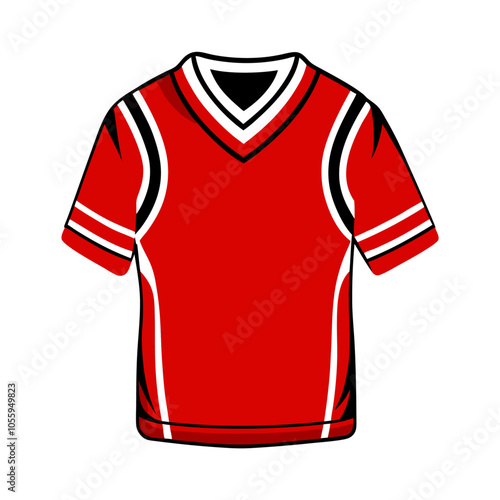 American football jersey icon isolated vector Illustration (8) photo