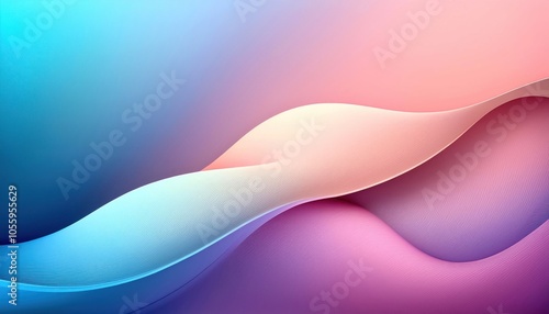 Soft waves of color blend smoothly, creating a serene and calming digital background.