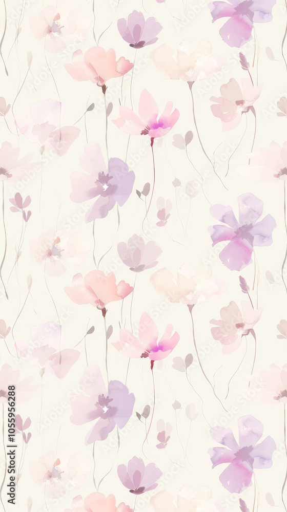 Watercolor flower background Watercolor flower background