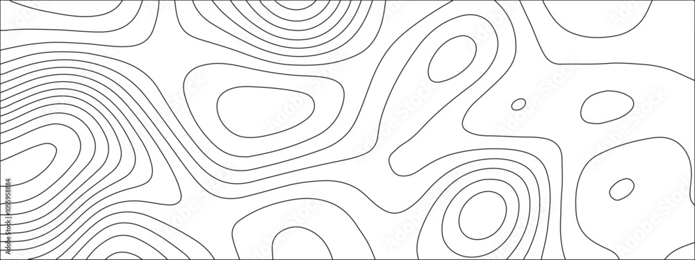 Abstract black & white wave paper curved reliefs background. Mountain ...