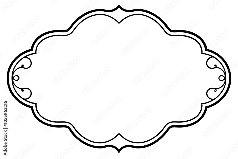Ornate perfect for Page borer on white background Ornate perfect for Page borer on white background