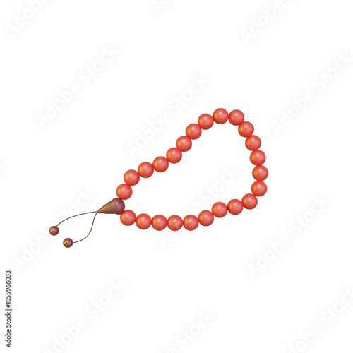 3D prayer beads with tassel