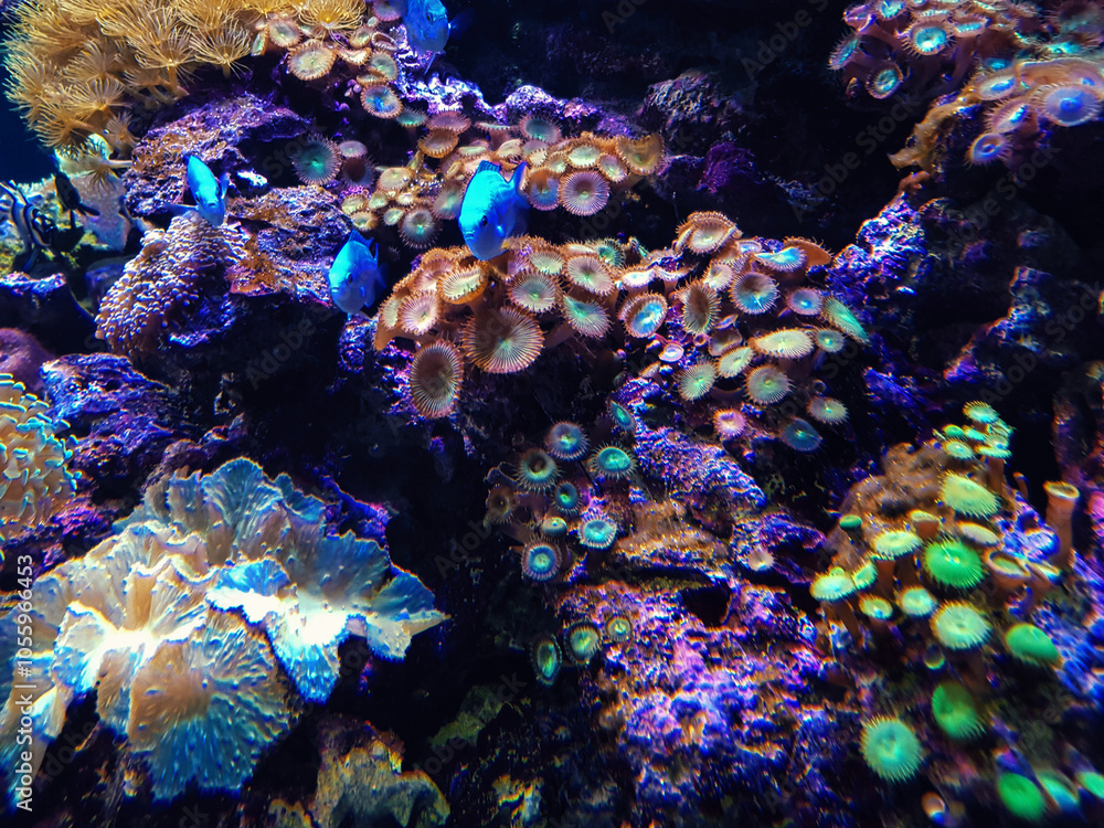 aquarium with underwater world aquarium with underwater world