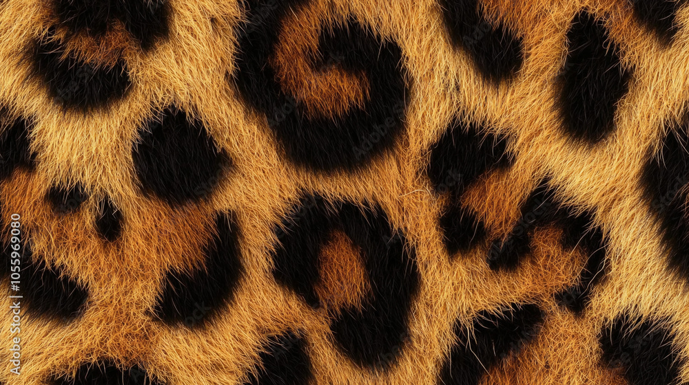 Realistic leopard fur pattern. Realistic leopard fur pattern.