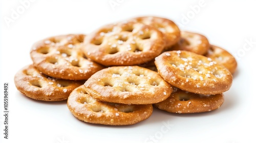 A complete background of delicious salty cracker pretzels.