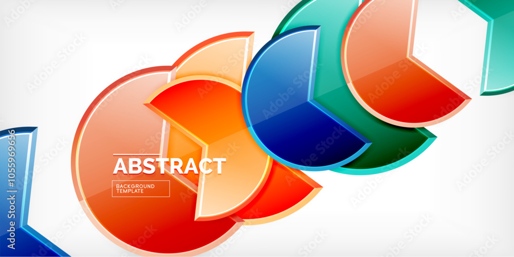 Glass reflective geometric round shapes background. Vector Illustration For Wallpaper, Banner, Background, Card, Book Illustration, landing page Glass reflective geometric round shapes background. Vector Illustration For Wallpaper, Banner, Background, Card, Book Illustration, landing page