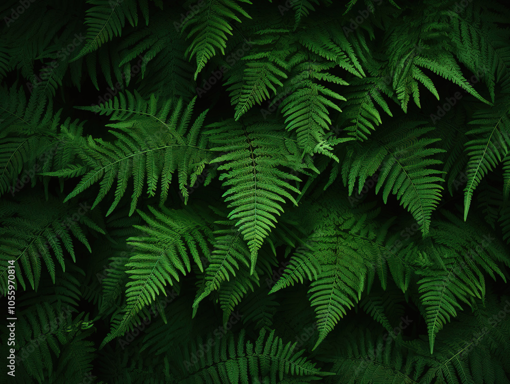 Lush Green Ferns in Nature Lush Green Ferns in Nature