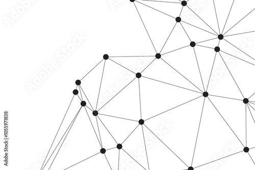 Abstract technology background. Minimalist Geometric Network Pattern. Connected dots and lines abstract background. Abstract internet connection network technology graphic design background. Network